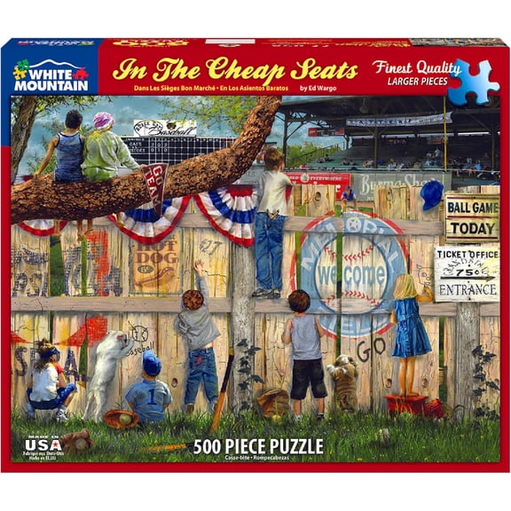White Mountain Puzzles Cheap Seats Puzzle