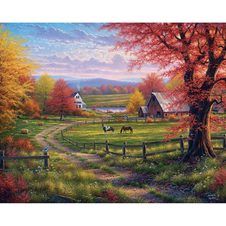White Mountain Puzzles Garden Room 1000 Piece Jigsaw - Beautiful Scenic Landscape Puzzle By David Maclean