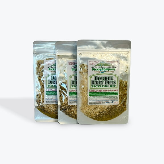 White Mountain Pickle Company Double Dirty Dills 3 Pack Pickling Kit