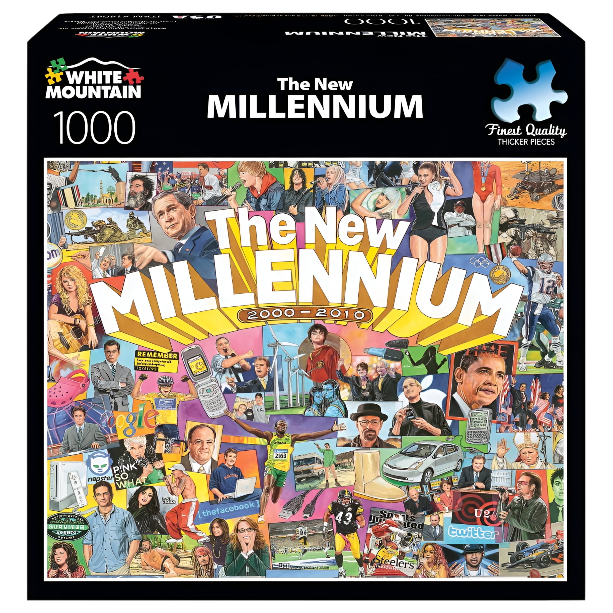 White Mountain Puzzle The New Millennium 1000 Piece Jigsaw Puzzle ...