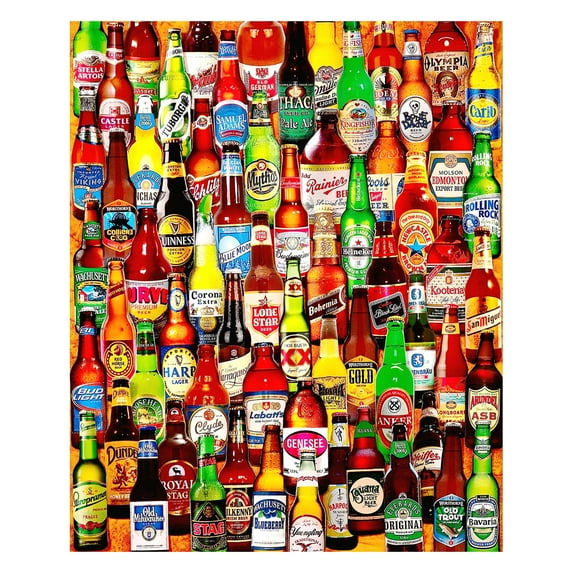 White Mountain Puzzles 99 Bottles of Beer on The Wall - 1000 Piece Jigsaw Puzzle
