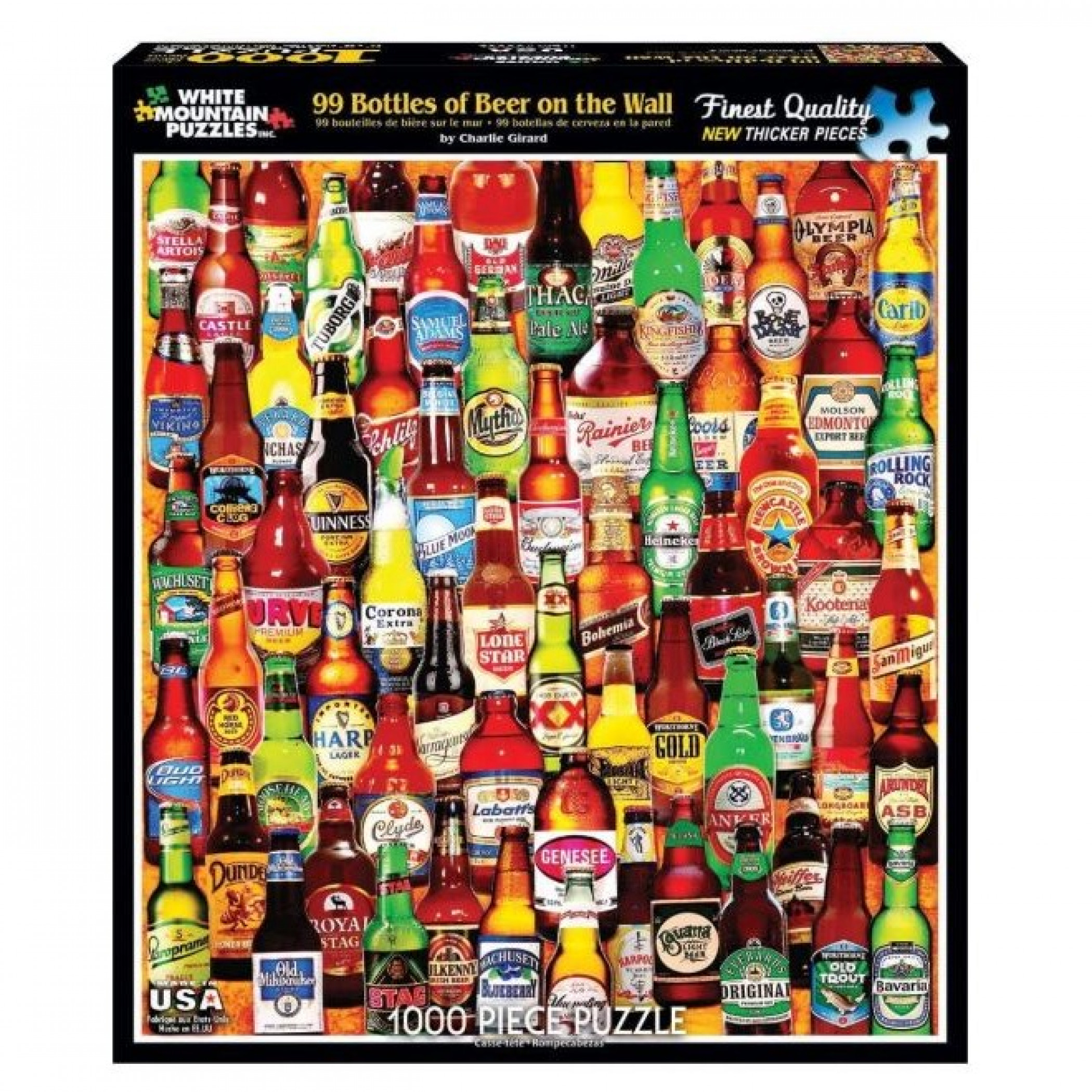 White Mountain Puzzles 99 Bottles of Beer on The Wall 1000 Piece