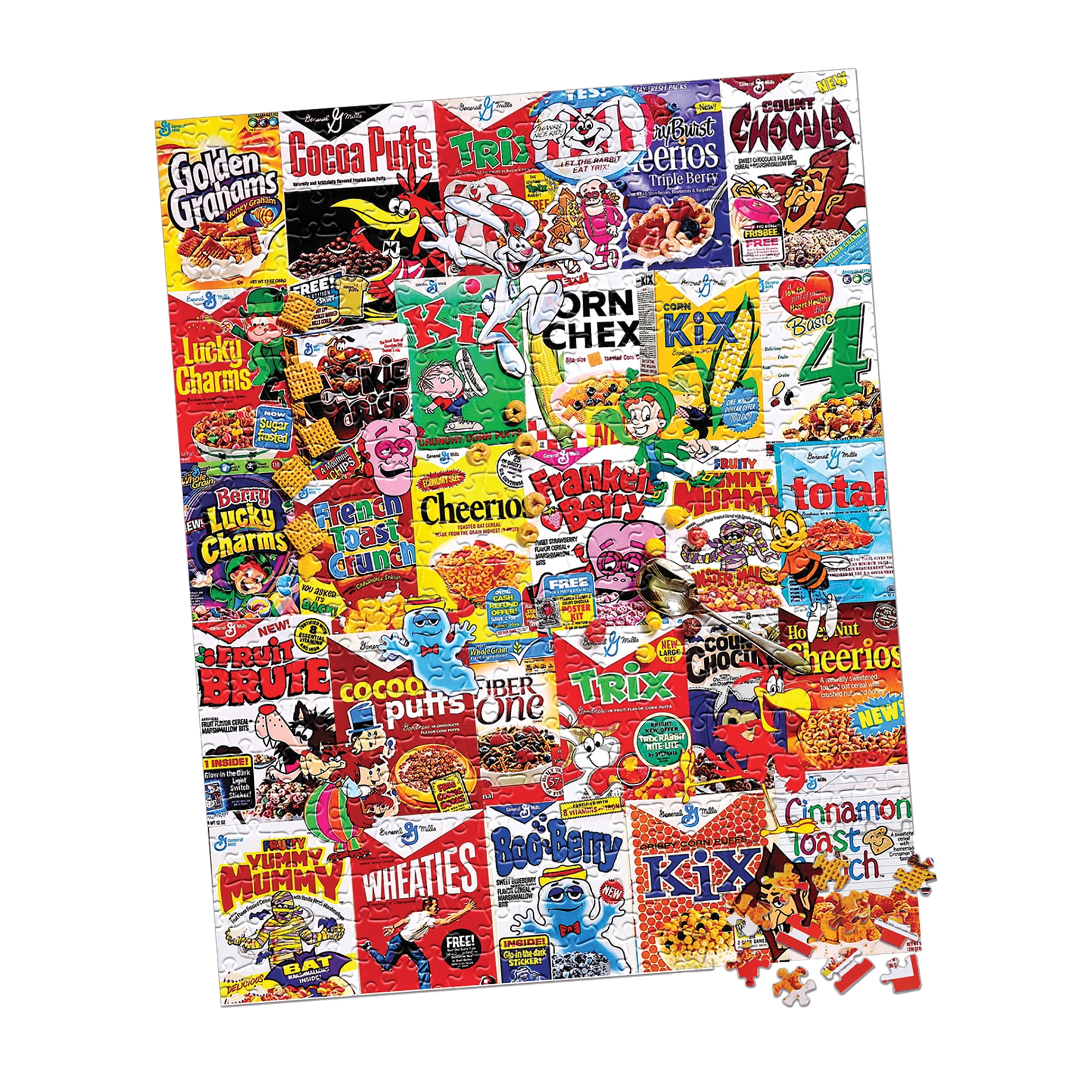 White Mountain Puzzles Cereal Boxes 1000 Piece Jigsaw Puzzle