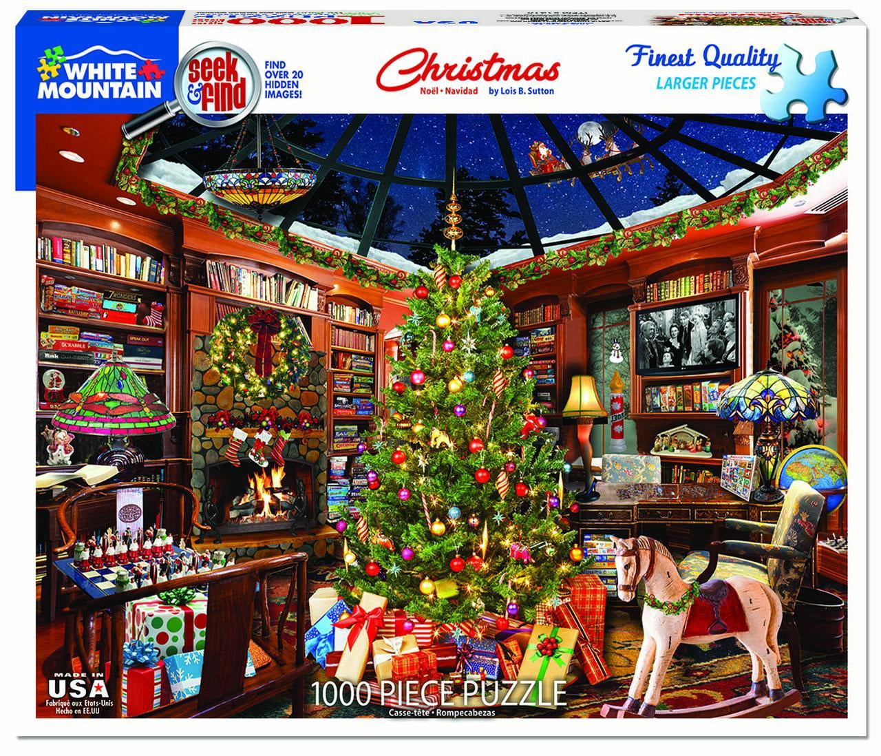 White Mountain Puzzles „The Neighborhood“ – 1000 Teile, 61x76,2 Cm, Herbst-Motiv Für Die Ganze Familie