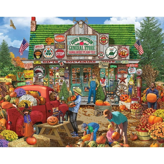 White Mountain Puzzles Cider Mountain General Store 1000 Piece Jigsaw Puzzle
