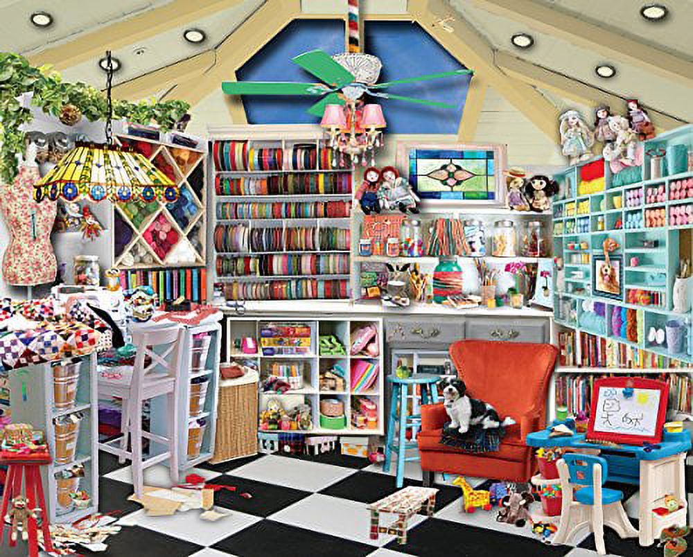 White Mountain Puzzles Craft Room - 1000 Piece Jigsaw Puzzle