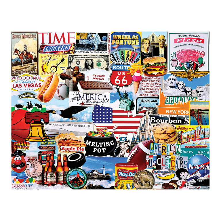 White Mountain Puzzles I Love America - 1000 Piece Jigsaw Puzzle 