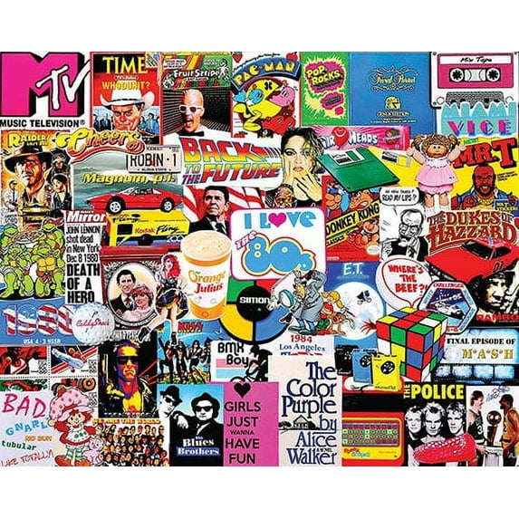 White Mountain Puzzles I Love the 80s - 1000 Piece Jigaw Puzzle