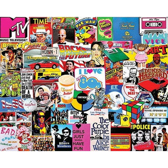 White Mountain Puzzles I Love the 80s - 1000 Piece Jigaw Puzzle