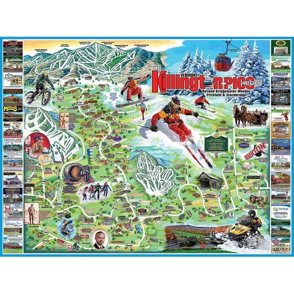 White Mountain Puzzles Ocean Avenue Seaside Cottage - 1000 Piece Jigsaw Puzzle
