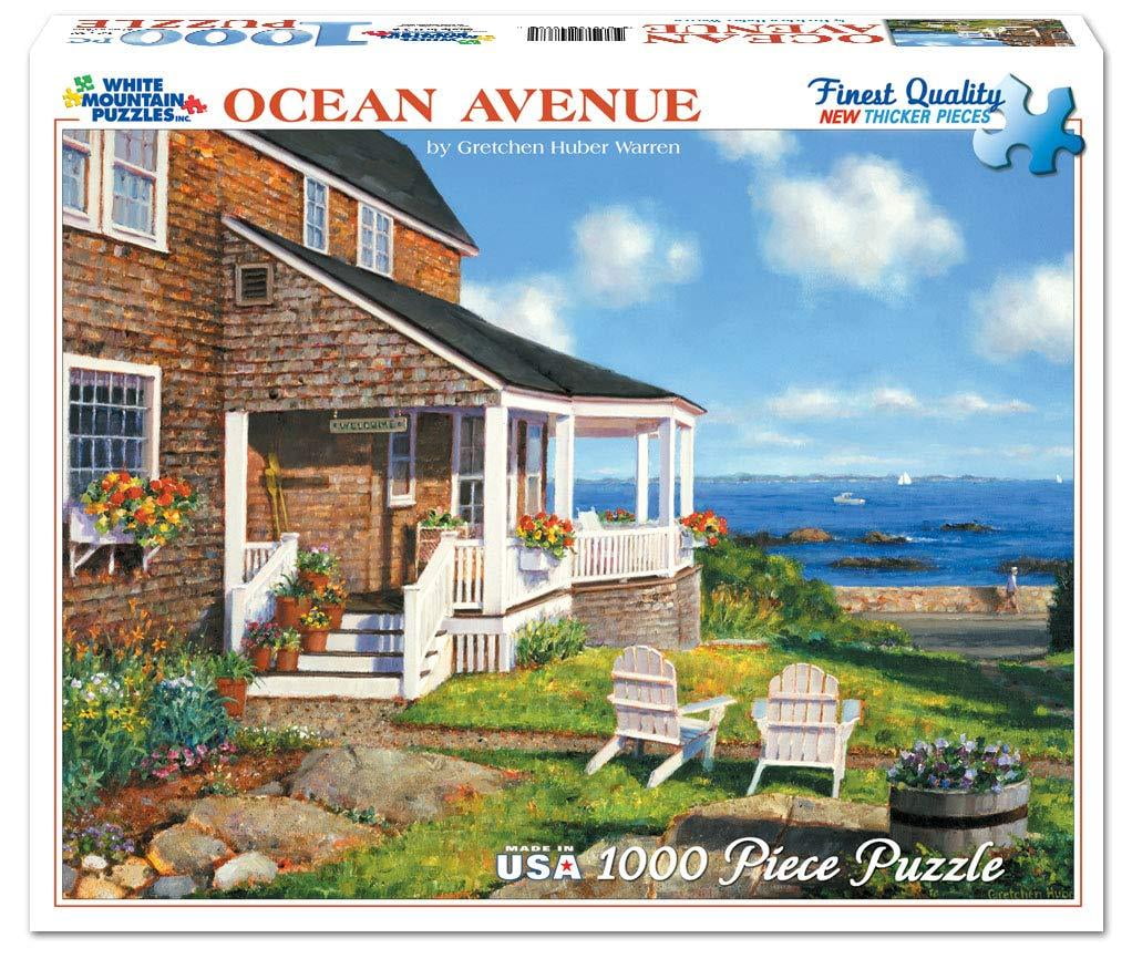White Mountain Puzzles - Ocean Avenue by Gretchen Huber Warren - 1,000 Piece Jigsaw Puzzle