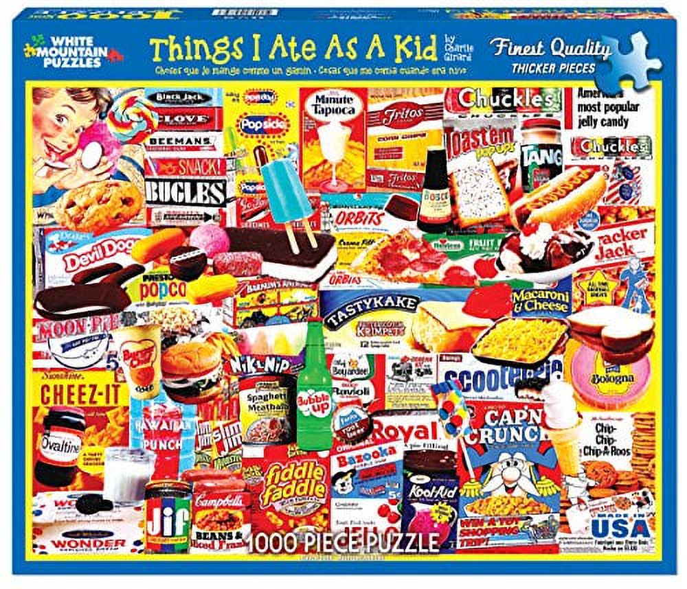 White Mountain Puzzles Things I Ate As A Kid - 1000 Piece Jigsaw Puzzle - image 1 of 2