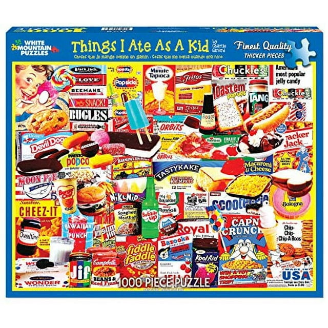 White Mountain Puzzles Things I Ate As A Kid - 1000 Piece Jigsaw Puzzle