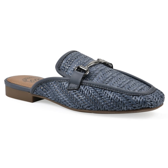 White Mountain Women's Bobbin Slip-on Mule - Medium & Wide Width