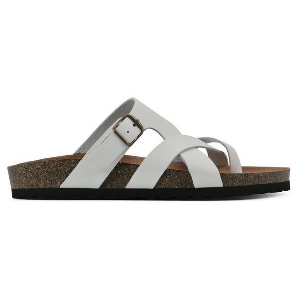 White Mountain Women's Graph Footbed Sandal