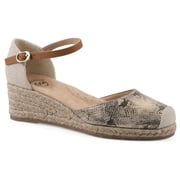 White Mountain Women's Maintain Espadrille Wedge - Medium & Wide Width