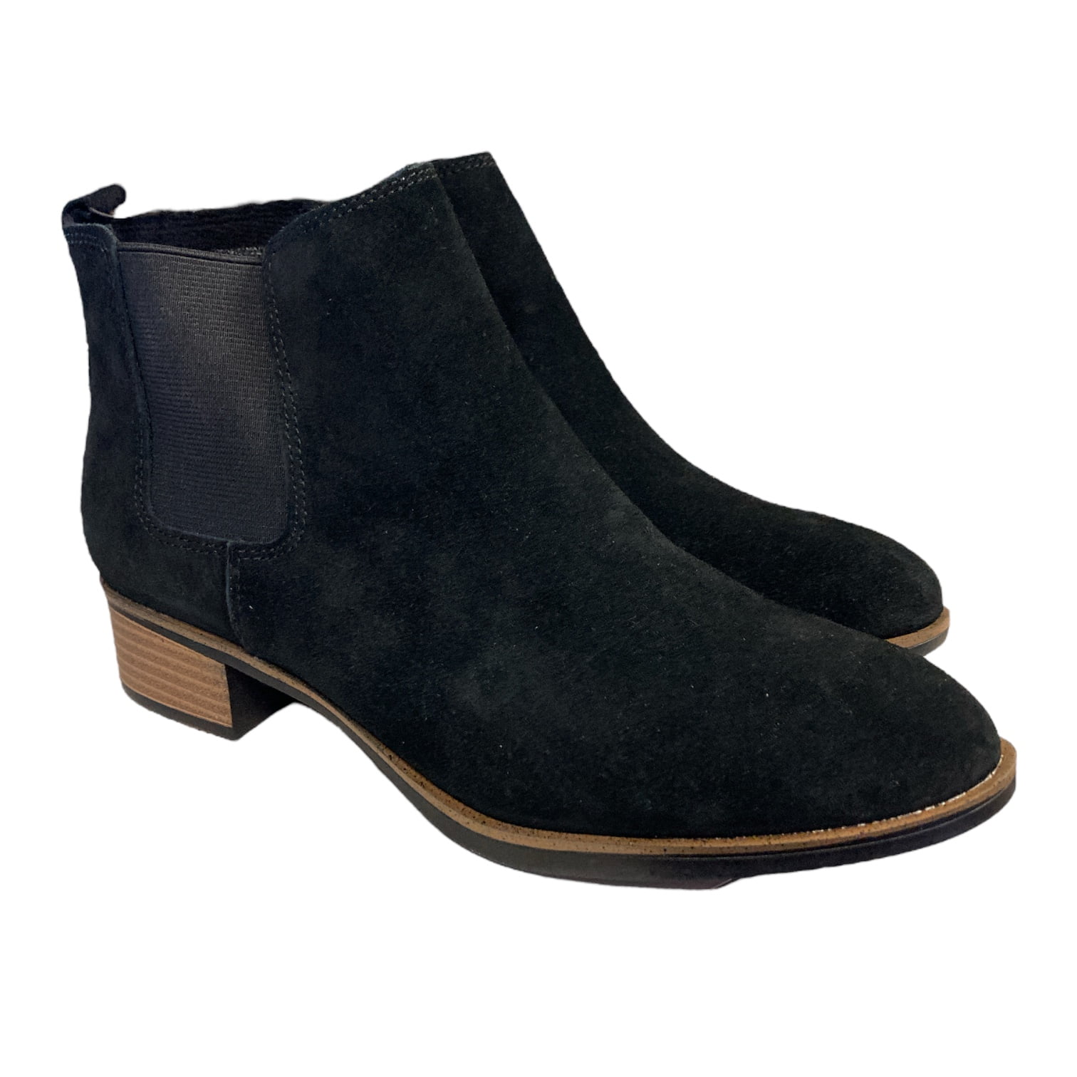 WHITET’S #350 NWC BLACK SUEDE White Mountain Women's Suede Leather Side Zip Ankle Bootie