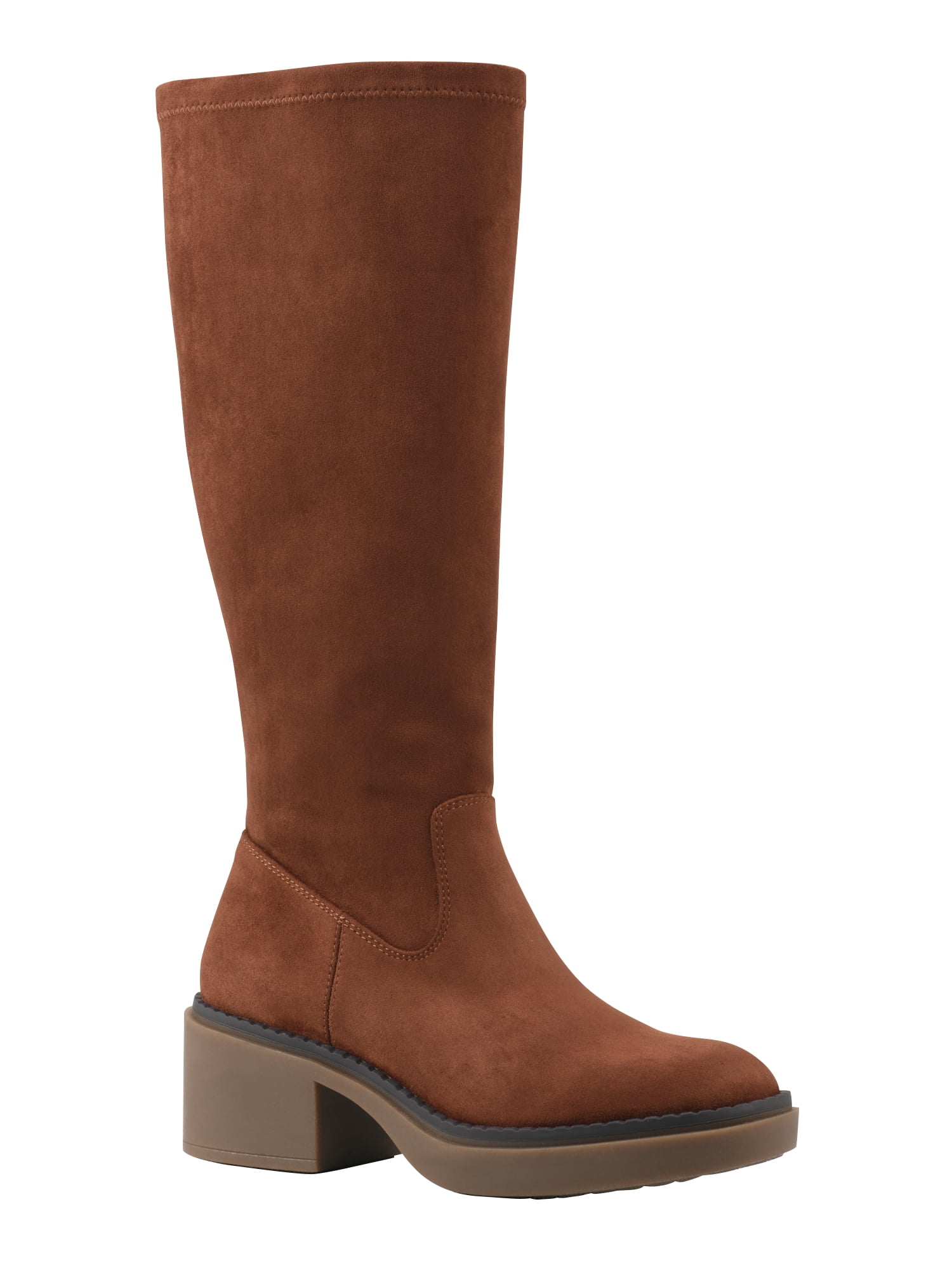 White Mountain Women’s Tall Faux Suede Stretch Boot – Comfortable Style