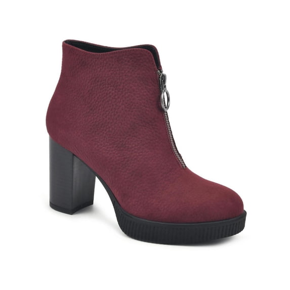 White Mountain Womens Thoughtful Faux Suede Platform Ankle Boots