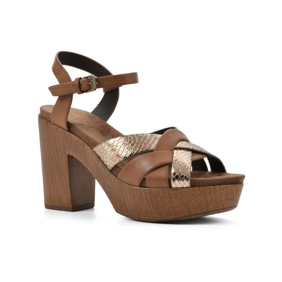 White Mountain Womens Achiever Faux Leather Strappy Heels