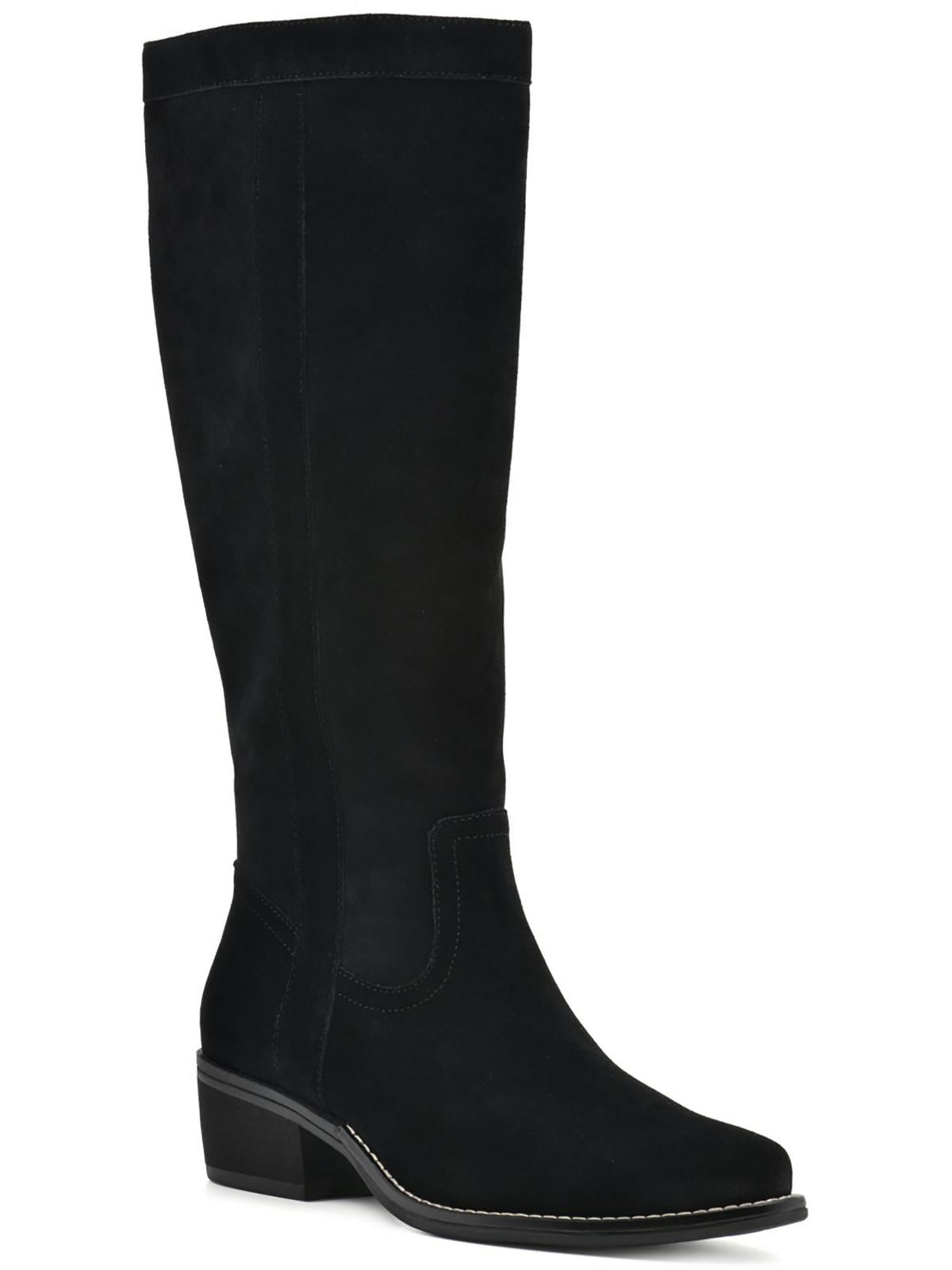 White Mountain Women’s Faux Suede Tall Stretch Boot – Comfort Fit