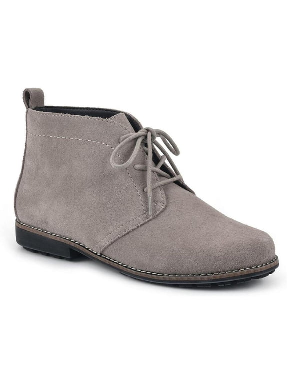 Womens Auburn Suede Lace Up Ankle Boots