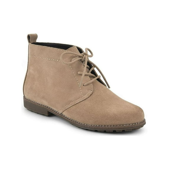 White Mountain Womens Auburn Suede Lace Up Ankle Boots
