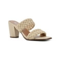 thumbnail image 1 of White Mountain Womens By Far Faux Leather Woven Heels, 1 of 1