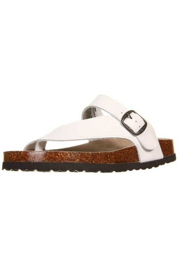 Womens Carly Leather Textured Slide Sandals