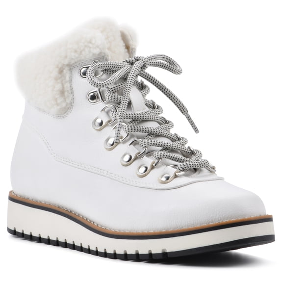 White Mountain Womens Cozy Ankle Boot, Adult, White/Smooth, 8.5 M US