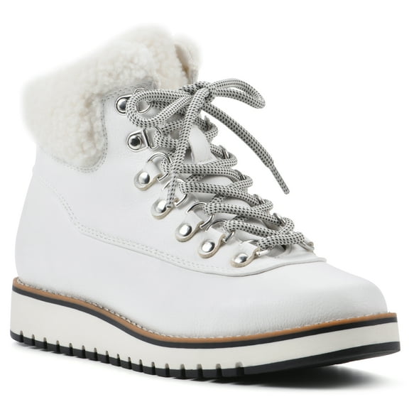 White Mountain Womens Cozy Ankle Boot, Adult, White/Smooth, 9.5 M US