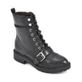 thumbnail image 1 of White Mountain Womens Decree Faux Leather Block Heel Combat & Lace-up Boots, 1 of 3