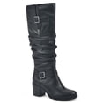 thumbnail image 1 of White Mountain Womens Desirable Faux Leather Slouchy Knee-High Boots, 1 of 3