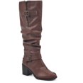 thumbnail image 1 of White Mountain Womens Desirable Faux Leather Slouchy Knee-High Boots, 1 of 1