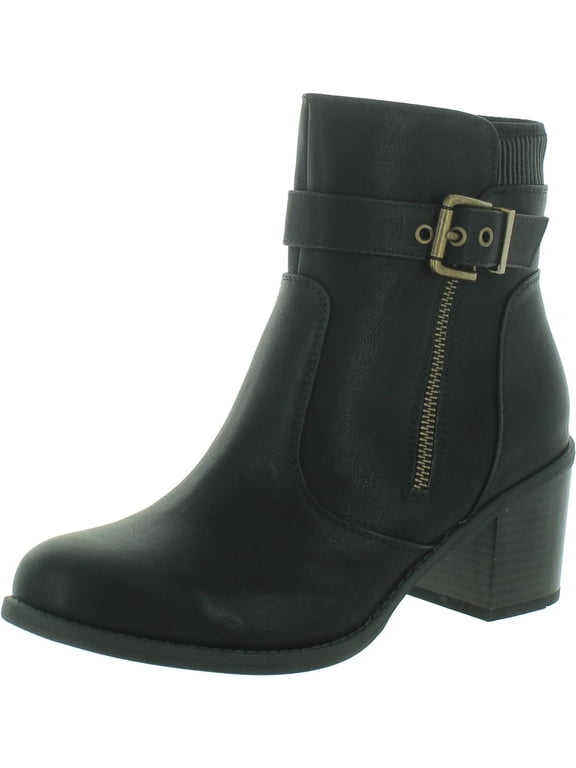Womens Dessert Faux Leather Ankle Boots