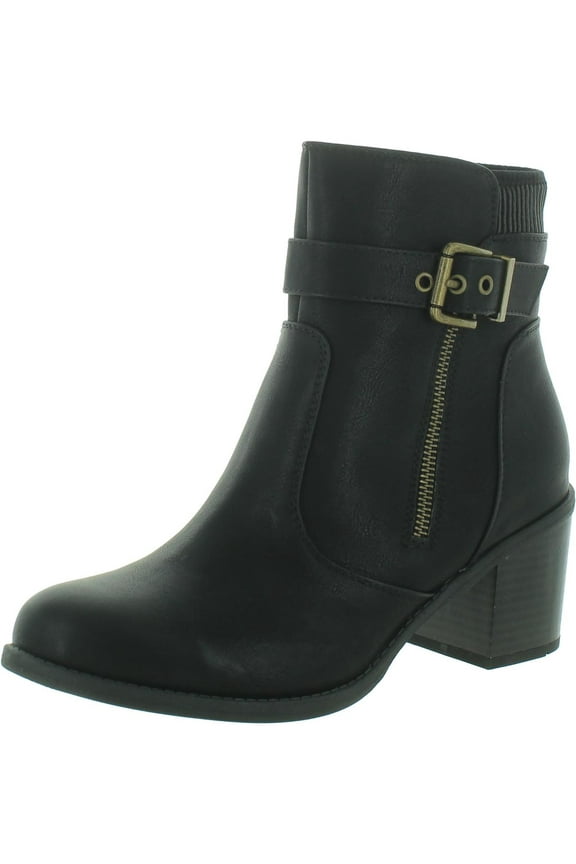 Womens Dessert Faux Leather Ankle Boots