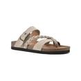 thumbnail image 1 of White Mountain Womens Hazy Leather Buckle Footbed Sandals, 1 of 1