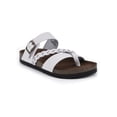 thumbnail image 1 of White Mountain Womens Hazy Nubuck Slip On Slide Sandals, 1 of 3
