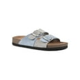 thumbnail image 1 of White Mountain Womens Hippy Slip On Leather Slide Sandals, 1 of 7