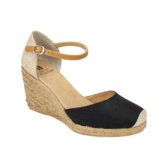 White Mountain Womens Mamba Ankle Strap Heel Wedge Sandals