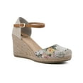 thumbnail image 1 of White Mountain Womens Mamba Ankle Strap Heel Wedge Sandals, 1 of 3