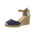 thumbnail image 1 of White Mountain Womens Mamba Canvas Ankle Strap Espadrilles, 1 of 3