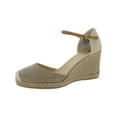thumbnail image 1 of White Mountain Womens Mamba Canvas Ankle Strap Espadrilles, 1 of 3