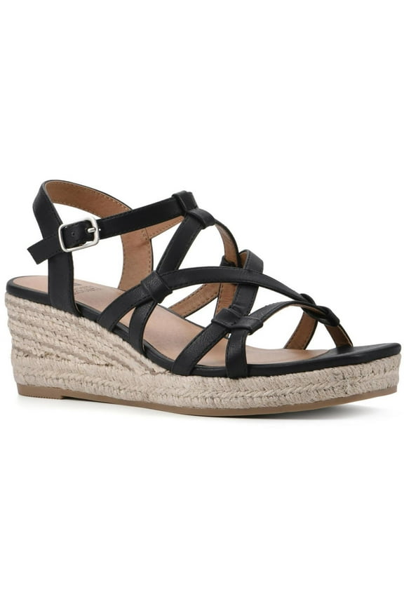 Womens Swayze Gladiator Square Open Toe Espadrilles