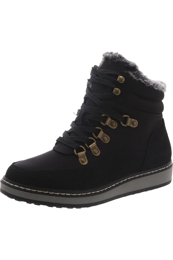 Womens Tamasha Faux Suede Lace-Up Winter & Snow Boots