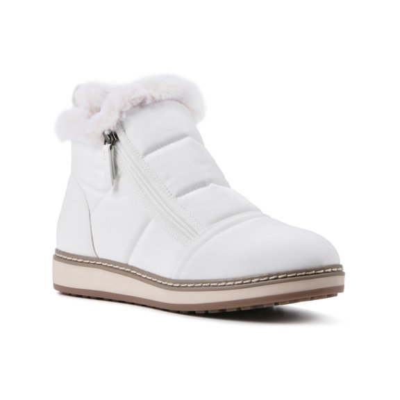 White Mountain Womens Taurus Faux Leather Trim Winter & Snow Boots
