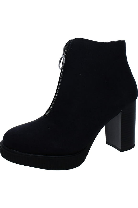Womens Thoughtful Faux Suede Platform Ankle Boots