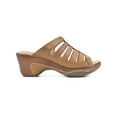 thumbnail image 1 of White Mountain Womens Valencia Caged Faux Leather Wedge Sandals, 1 of 3
