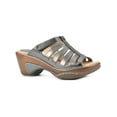 thumbnail image 1 of White Mountain Womens Valencia Faux Leather Peep-Toe Wedge Sandals, 1 of 6