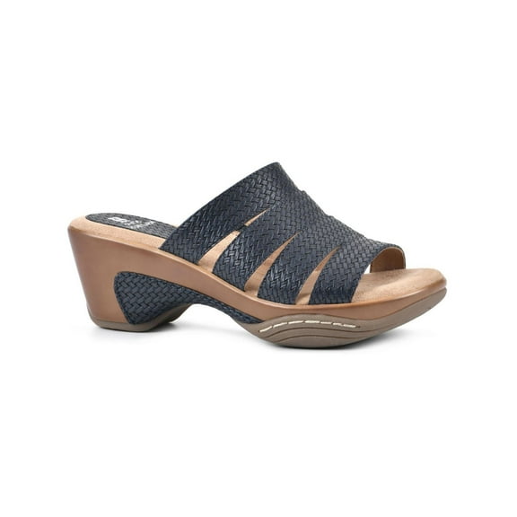 White Mountain Womens Valora Open Toe Slip On Clogs